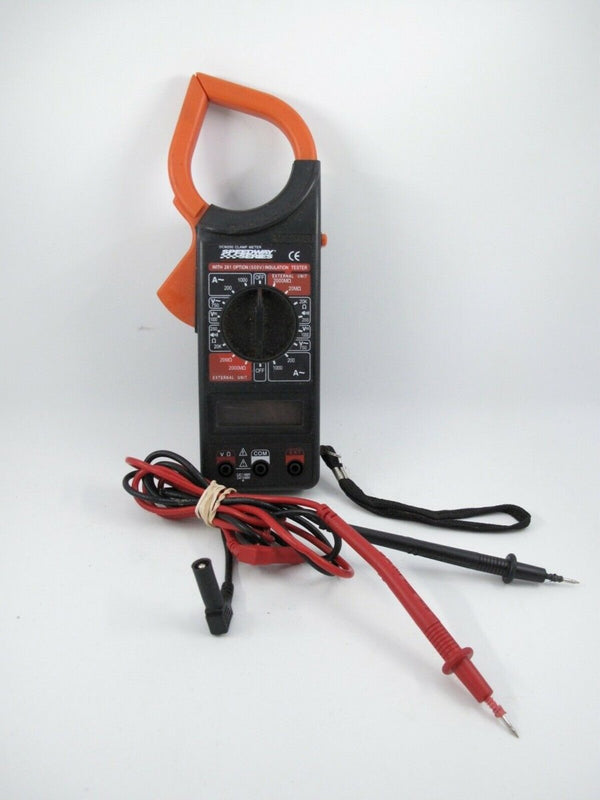 Speedway Series DCM200 Digital Clamp Meter Multimeter Tester w/ Leads - ZeereeZ