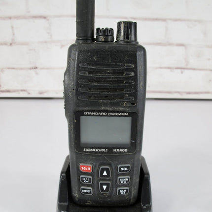 Standard Horizon HX400 Handheld VHF Radio 5 Watt Commercial Submersible w/ Mic - ZeereeZ