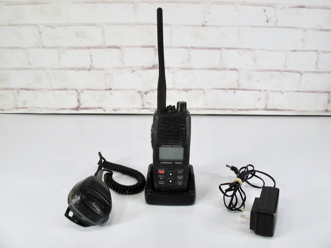 Standard Horizon HX400 Handheld VHF Radio 5 Watt Commercial Submersible w/ Mic - ZeereeZ