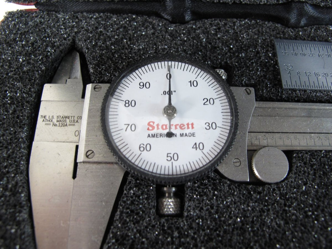 Starrett 120A - 6 Slide Caliper 0 - 6" Range .001" Grad & 436.1 0 - 1” Micrometer - ZeereeZ