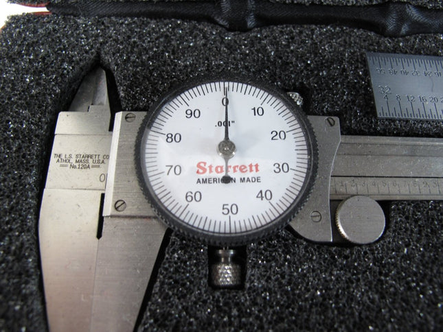 Starrett 120A - 6 Slide Caliper 0 - 6" Range .001" Grad & 436.1 0 - 1” Micrometer - ZeereeZ