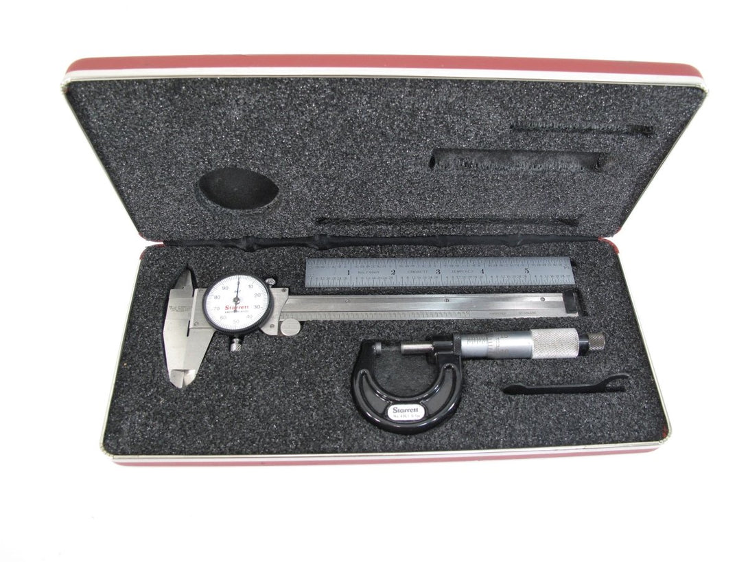 Starrett 120A - 6 Slide Caliper 0 - 6" Range .001" Grad & 436.1 0 - 1” Micrometer - ZeereeZ