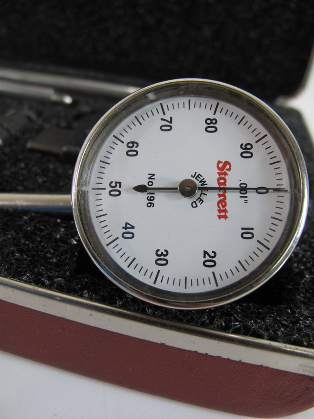 Starrett 196A5Z Universal Back Dial Test Indicator Set 0 - 0.2" Measuring Range - ZeereeZ