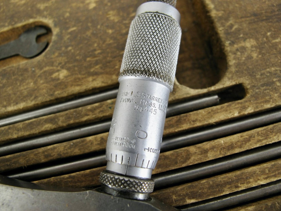 Starrett 445 0" - 6" Precision Depth Micrometer Set w/ Case - ZeereeZ