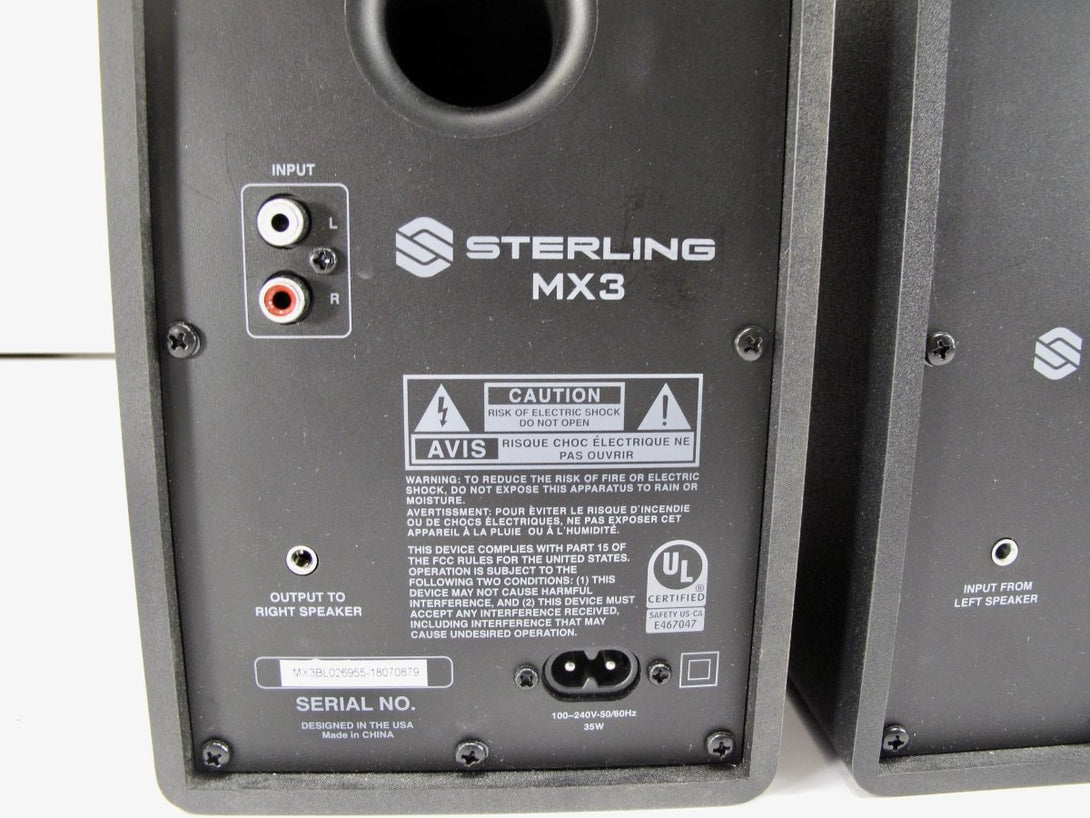 Sterling Audio MX3 3" Active Powered Recording Studio Monitors - ZeereeZ