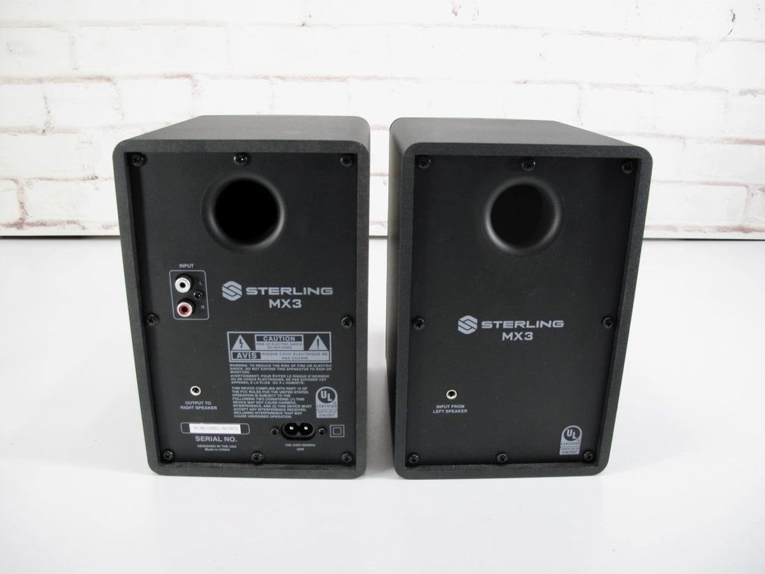 Sterling Audio MX3 3" Active Powered Recording Studio Monitors - ZeereeZ