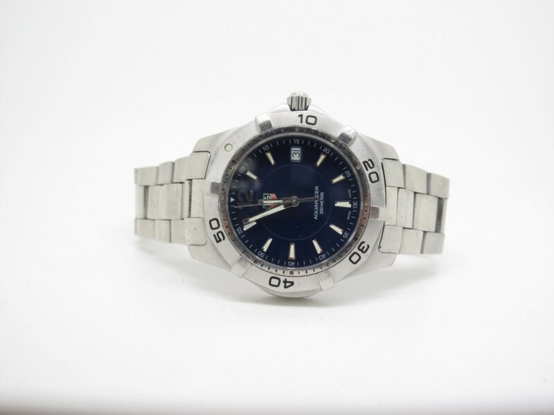 Tag Heuer Aquaracer WAF1113 Mens Stainless 300M Diving Watch - ZeereeZ