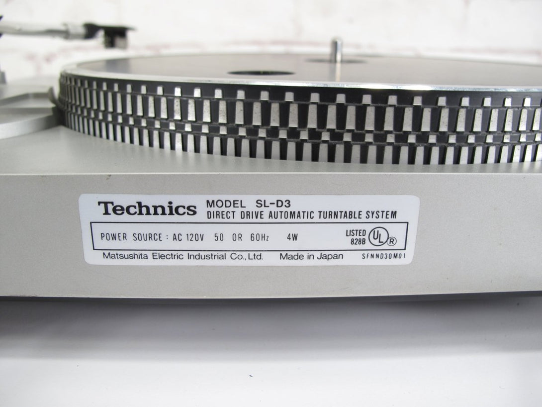 Technics SL - D3 Direct Drive Quartz Lock Auto Turntable Record Player - ZeereeZ