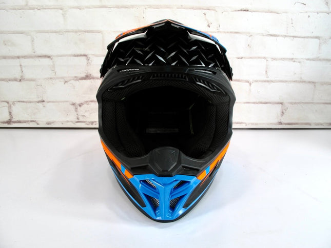 THH Helmets T710X Adult Off - Road Motorcycle Helmet - Assault Black/Orange Large - ZeereeZ