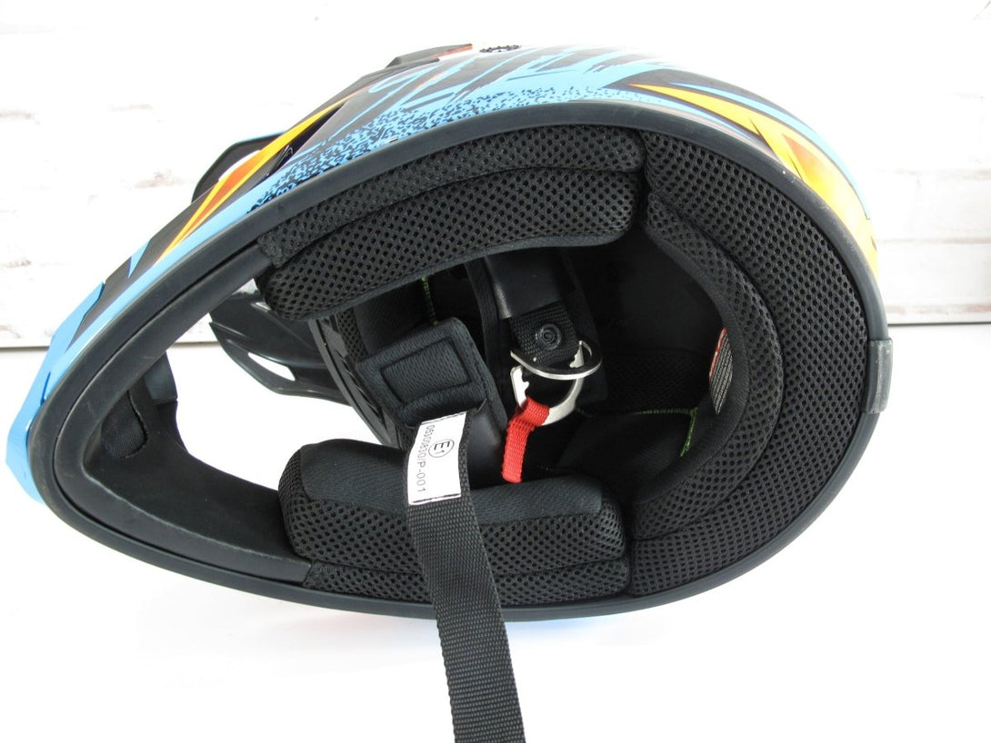THH Helmets T710X Adult Off - Road Motorcycle Helmet - Assault Black/Orange Large - ZeereeZ