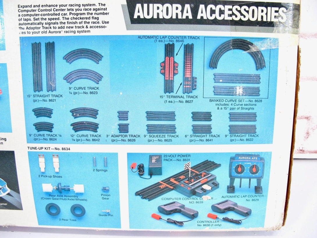 Tomy Aurora AFX Thunderloop Thriller Vintage 1980s Slot Car Race Track Set - ZeereeZ