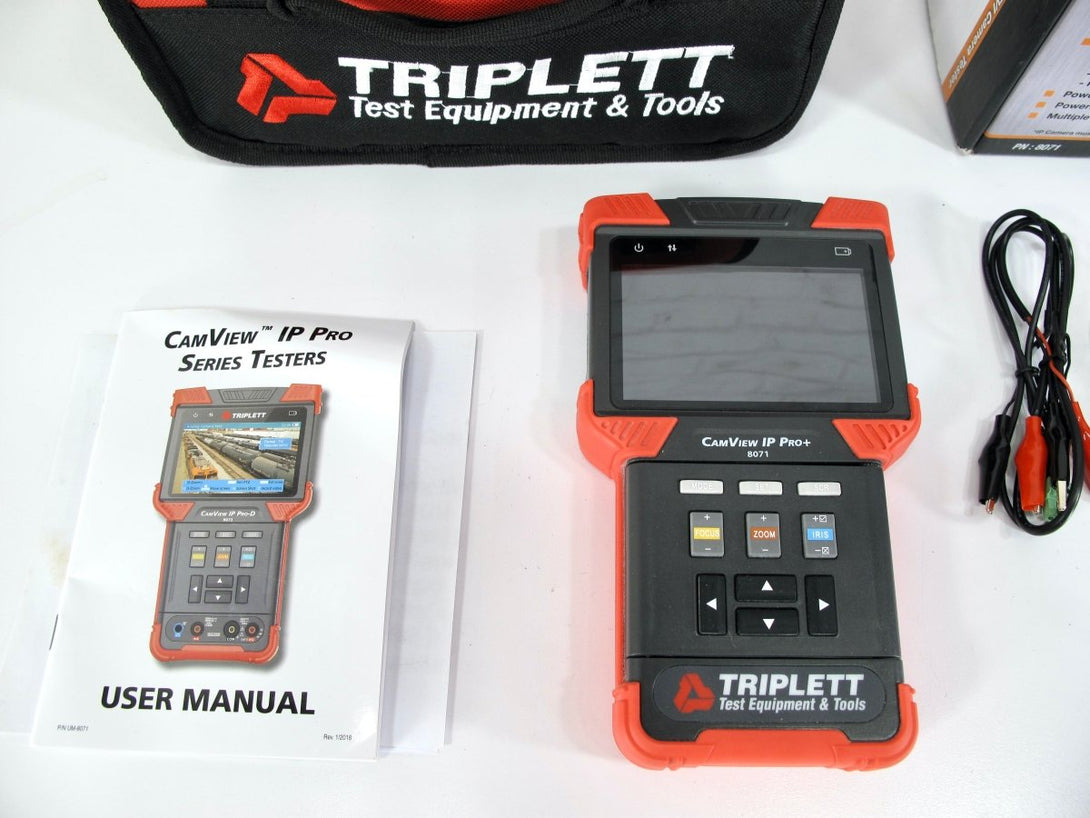 Triplett CamView IP Pro+ 8071 All - in - one AHD, TVI, CVI & IP Analog Camera Viewer Multimeter Tester - ZeereeZ