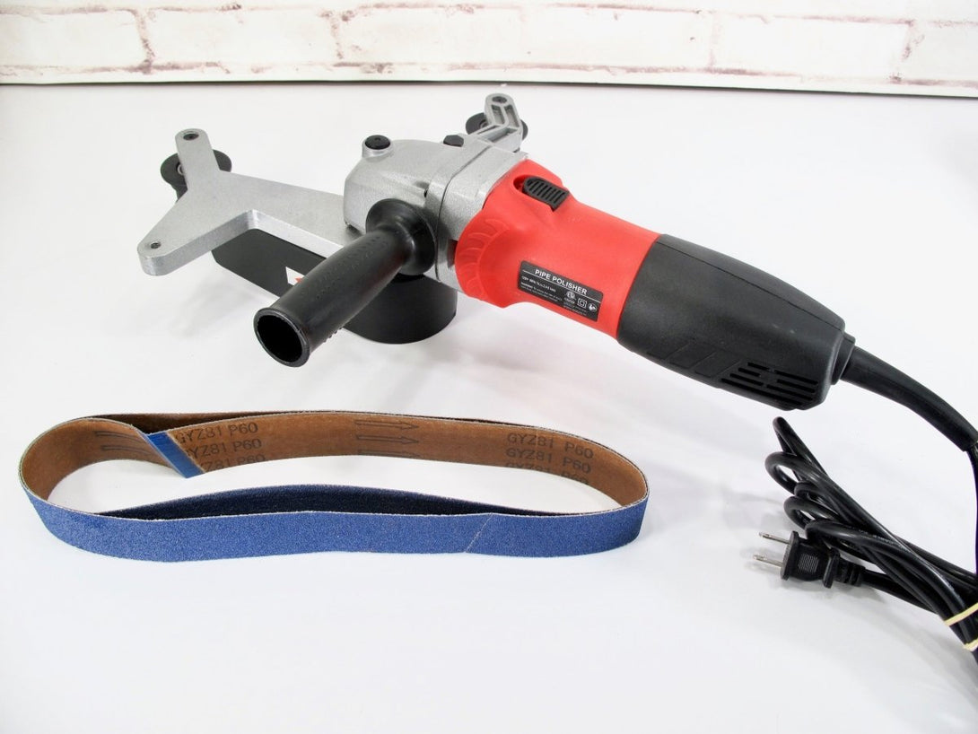 Tube Belt Sander Stainless Steel Pipe Polisher Around Pipe Electric Sanding Tool - ZeereeZ