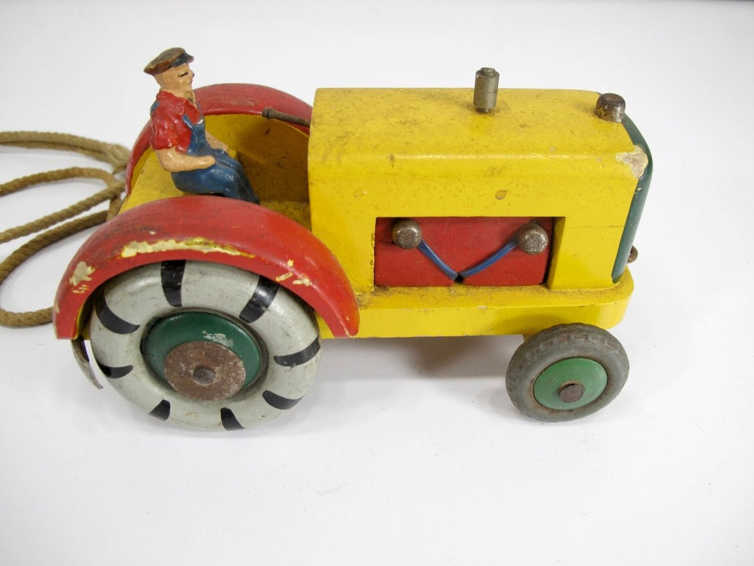 Tumick Gemla Vintage Wooden Toy Tractor Sweden - ZeereeZ