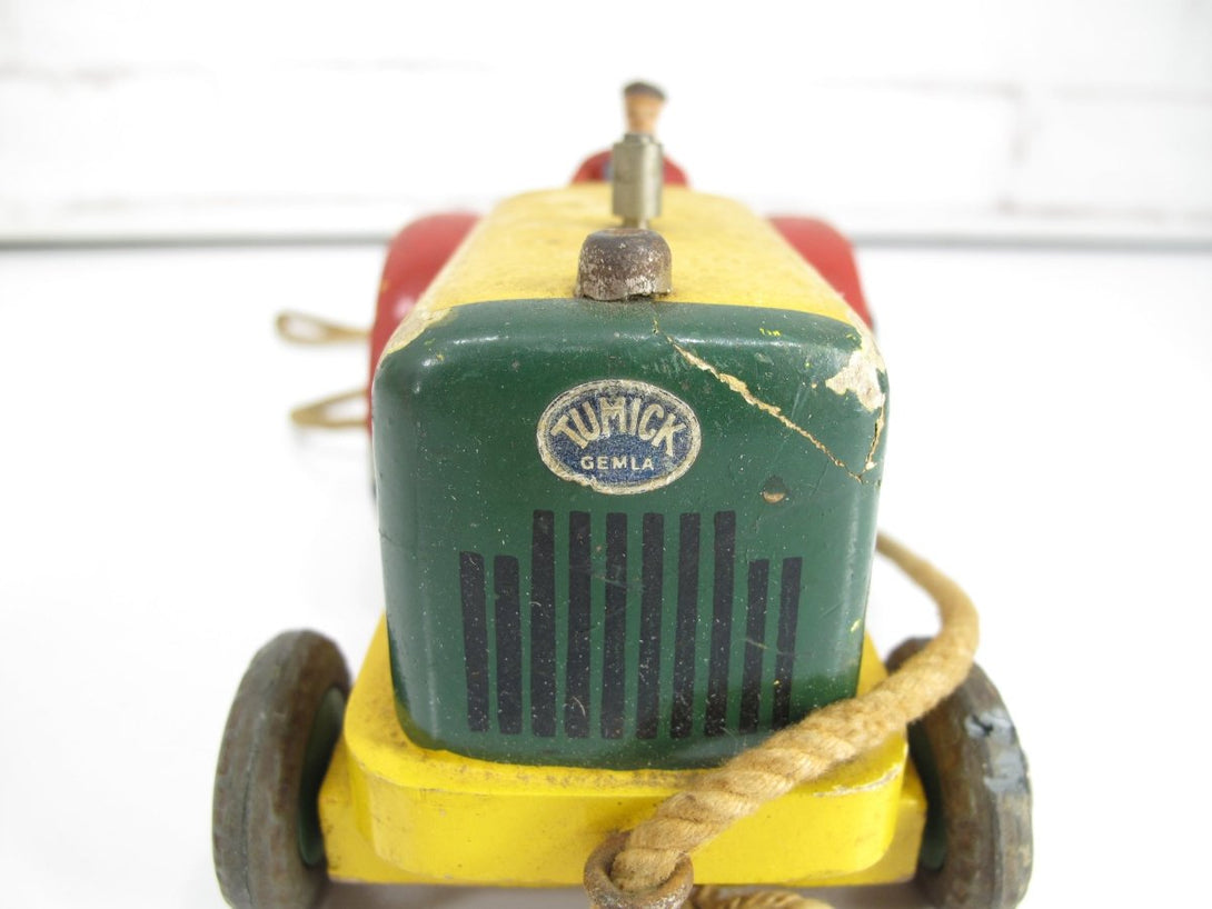 Tumick Gemla Vintage Wooden Toy Tractor Sweden - ZeereeZ