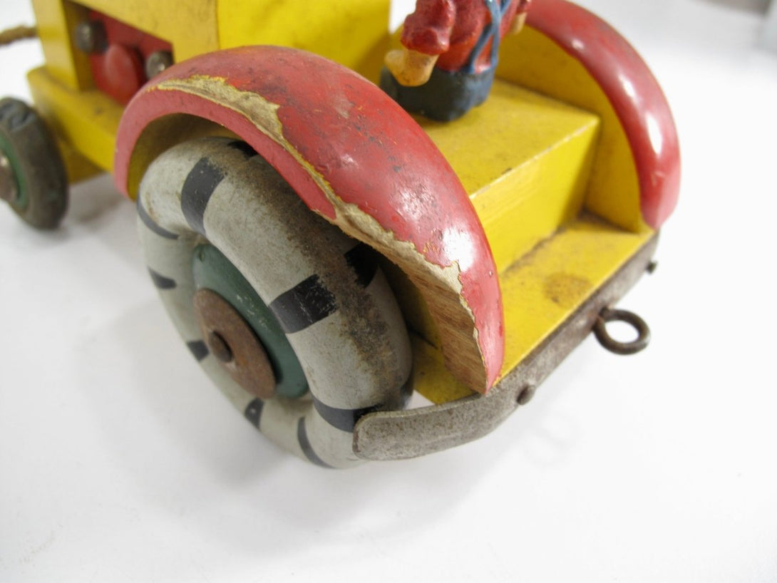 Tumick Gemla Vintage Wooden Toy Tractor Sweden - ZeereeZ
