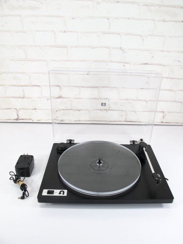 U - Turn Audio Orbit Plus Turntable Black Acrylic Platter Ortofon OM5E Cartridge - ZeereeZ