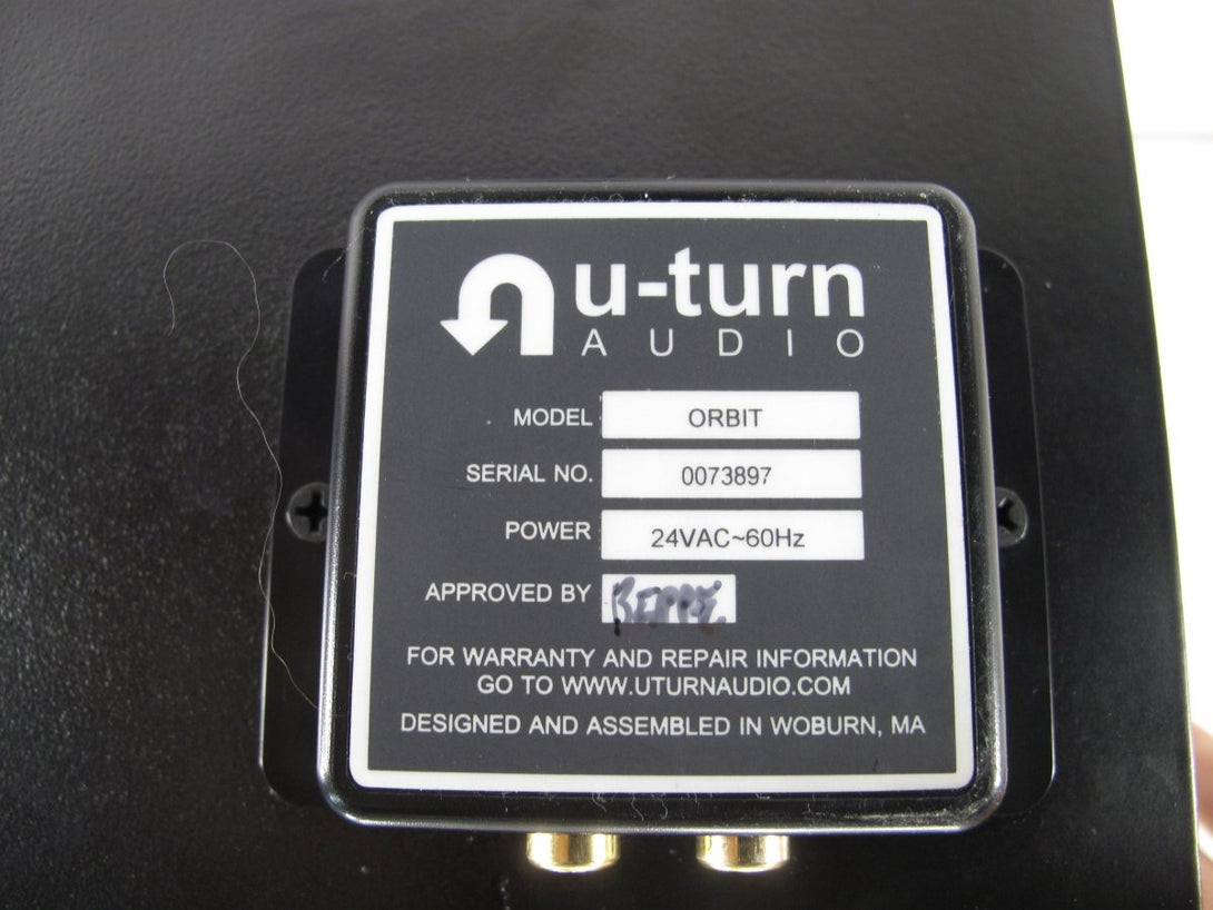 U - Turn Audio Orbit Plus Turntable Black Acrylic Platter Ortofon OM5E Cartridge - ZeereeZ