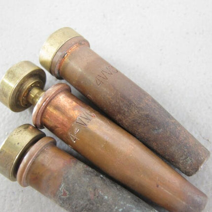 Uniweld 4 - W & 4 - VVC Lot of 3 Cutting Torch Tips - ZeereeZ