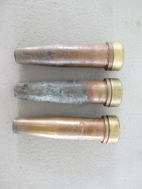 Uniweld 4 - W & 4 - VVC Lot of 3 Cutting Torch Tips - ZeereeZ