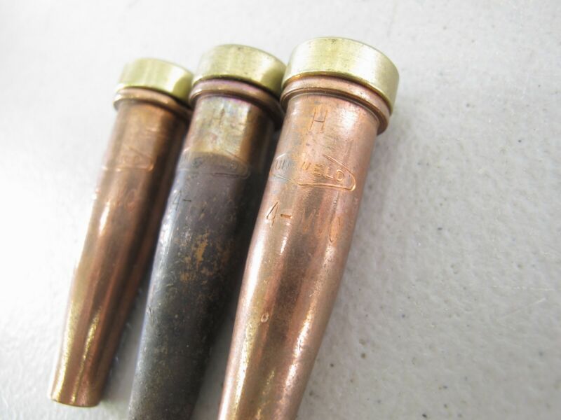 Uniweld Lot of Three 4 - VVC Cutting Torch Tips 3 Total - ZeereeZ
