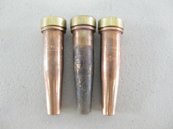 Uniweld Lot of Three 4 - VVC Cutting Torch Tips 3 Total - ZeereeZ