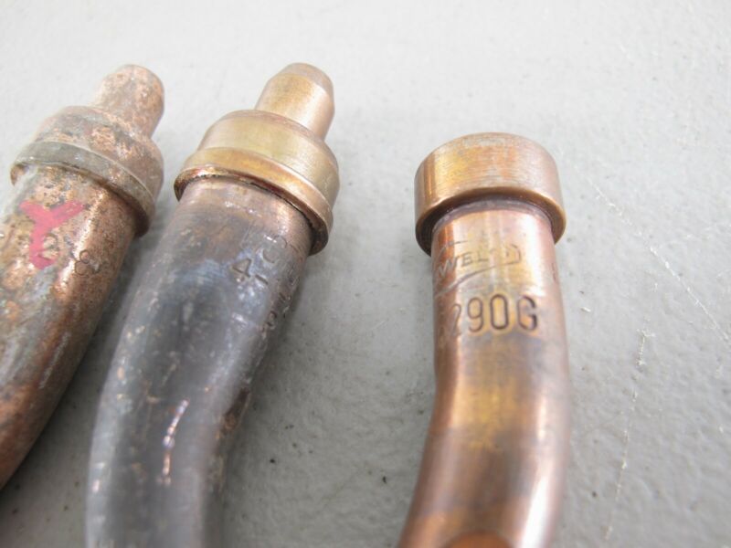 Victor Lof of Two 4 - 1 - 218 & One 3 - 6290G Cutting Torch Tips 3 Total - ZeereeZ