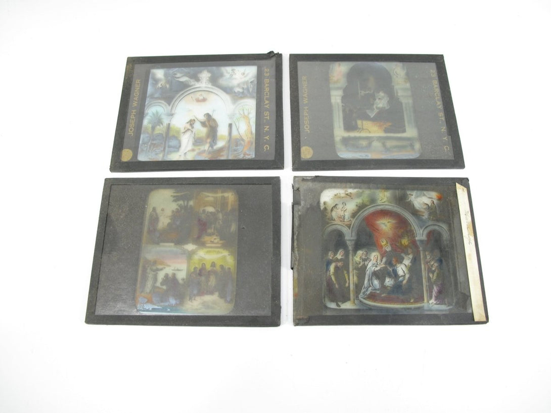 Victorian Era Magic Lantern Bible Stories 44 Slides Joseph Wagner NYC - ZeereeZ