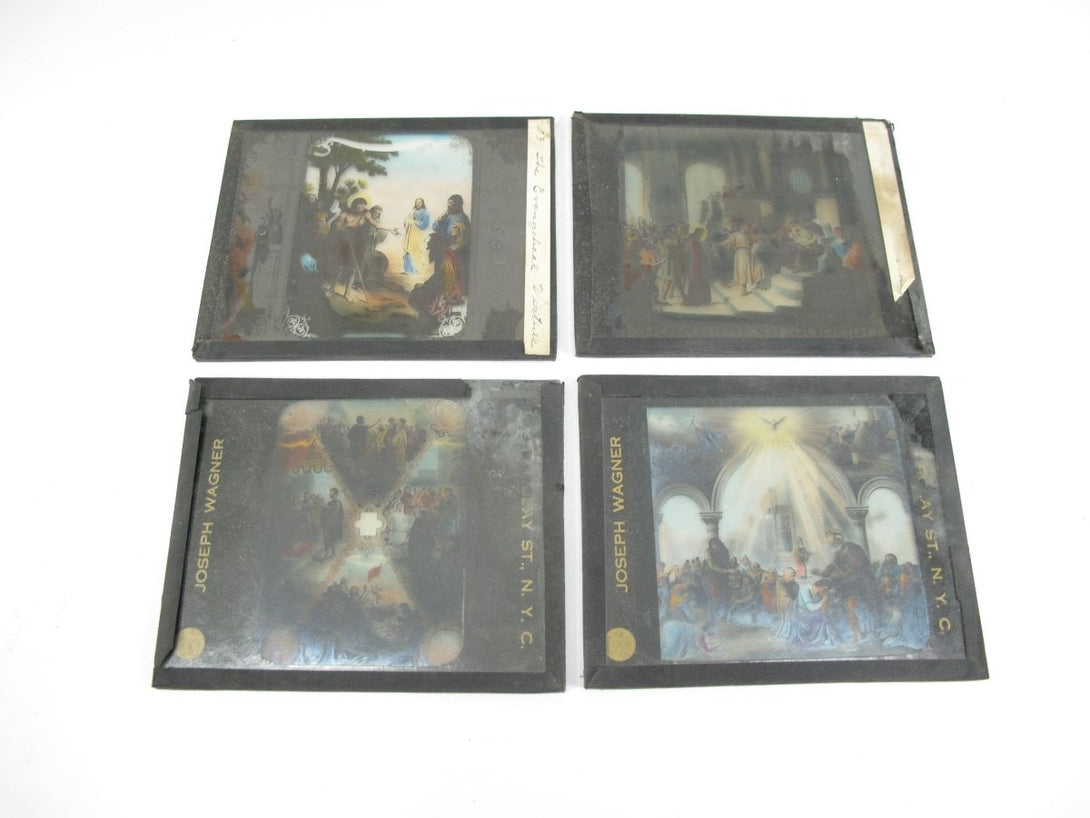 Victorian Era Magic Lantern Bible Stories 44 Slides Joseph Wagner NYC - ZeereeZ