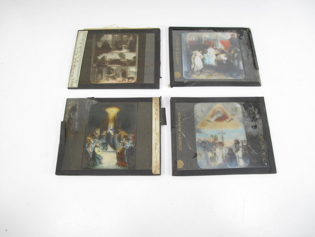 Victorian Era Magic Lantern Bible Stories 44 Slides Joseph Wagner NYC - ZeereeZ