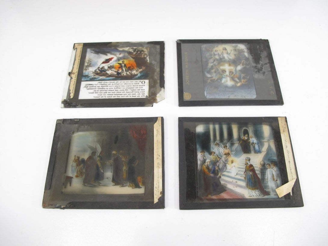 Victorian Era Magic Lantern Bible Stories 44 Slides Joseph Wagner NYC - ZeereeZ