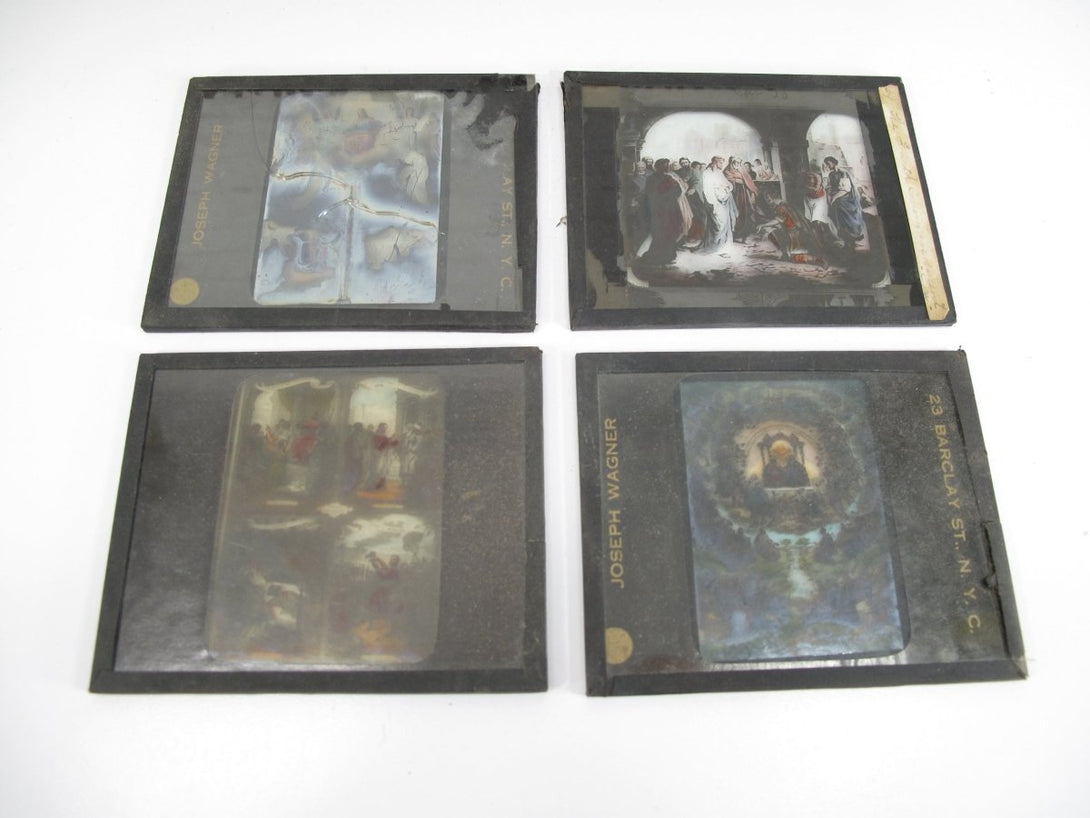 Victorian Era Magic Lantern Bible Stories 44 Slides Joseph Wagner NYC - ZeereeZ