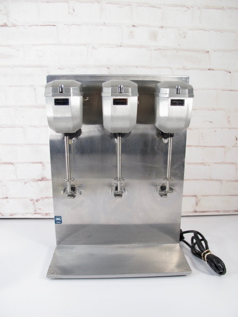 Waring DMC201DCA 2 Speed Triple Head Restaurant Drink Mixer 120V - ZeereeZ