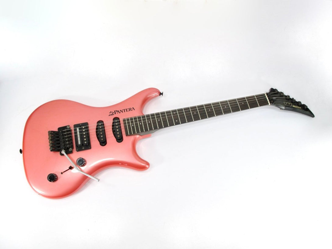 Westone X300 Pantera Vintage 1990s Hot Pink Solid Body Electric Guitar Japan - ZeereeZ