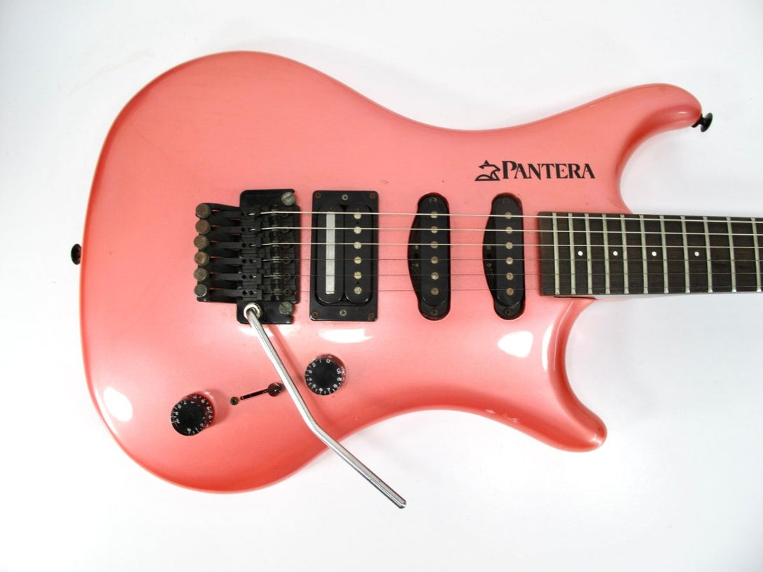 Westone X300 Pantera Vintage 1990s Hot Pink Solid Body Electric Guitar Japan - ZeereeZ