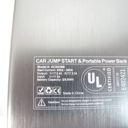 Winplus AC56388 Car Jump Start & Portable Power Bank 8000 mAh - ZeereeZ