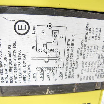 Woodhead 8575 - MH - PS 400W Metal Halide Wide Area Temporary Warehouse/Work Light - ZeereeZ