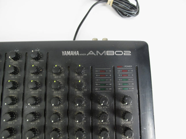 Yamaha AM802 8 Channel 1/4" Line Microphone Pro Audio Mixer - ZeereeZ