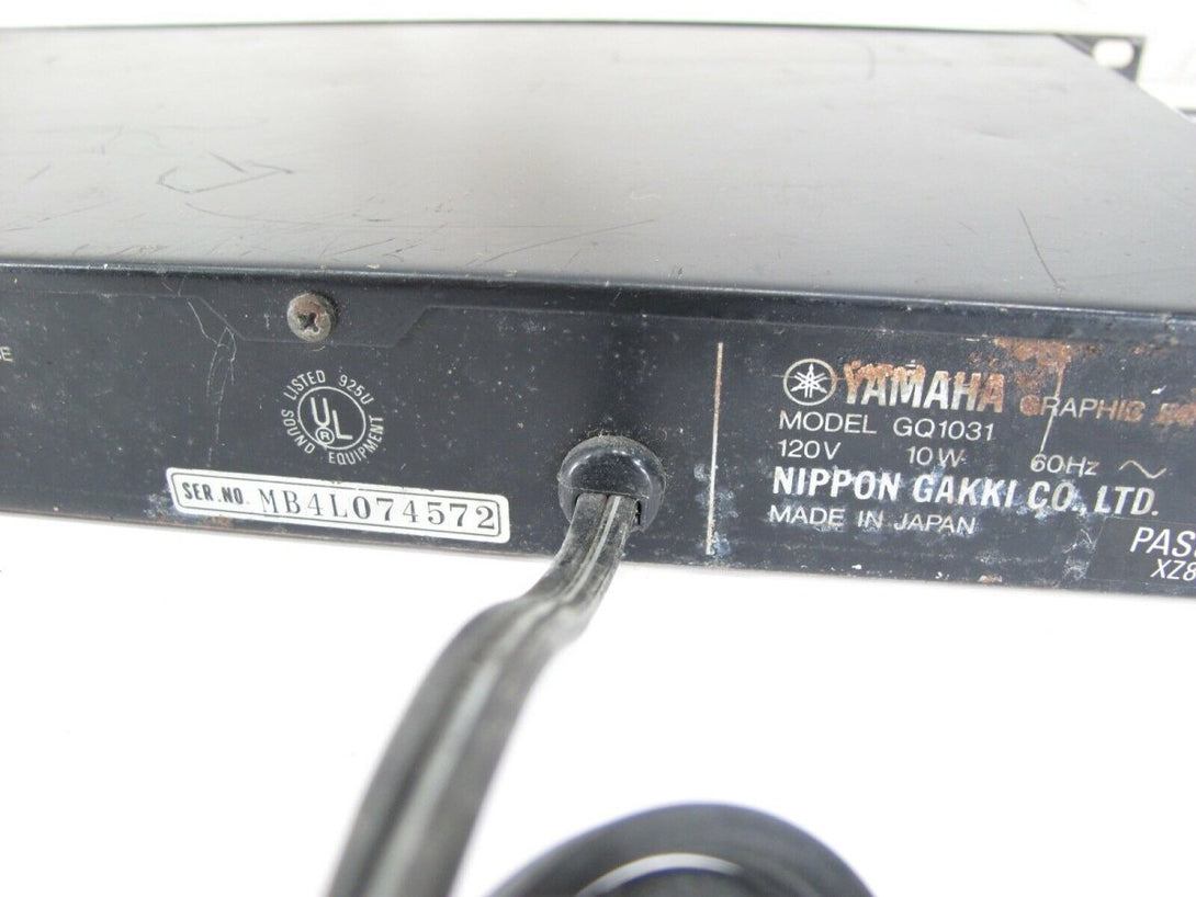 Yamaha GQ1031 31 Band Rack Mount EQ Equalizer 80s Japan - ZeereeZ