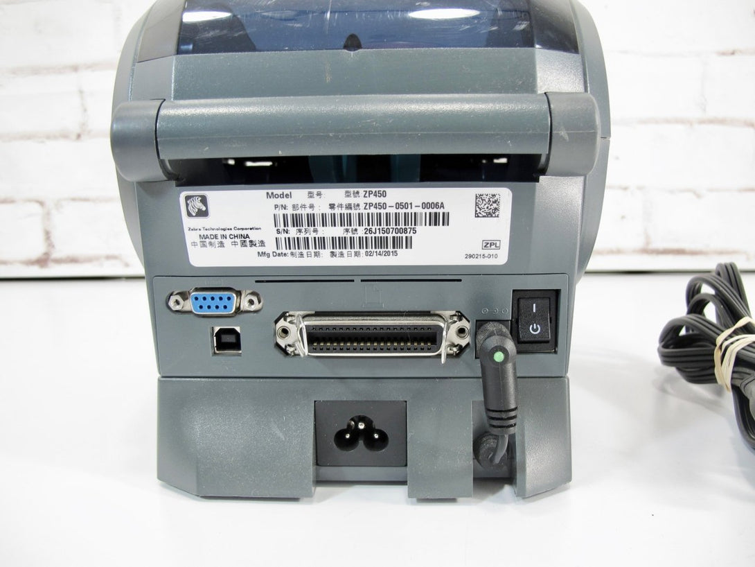 Zebra ZP450 CTP USB & VGA High Speed Direct Thermal Label Printer - ZeereeZ