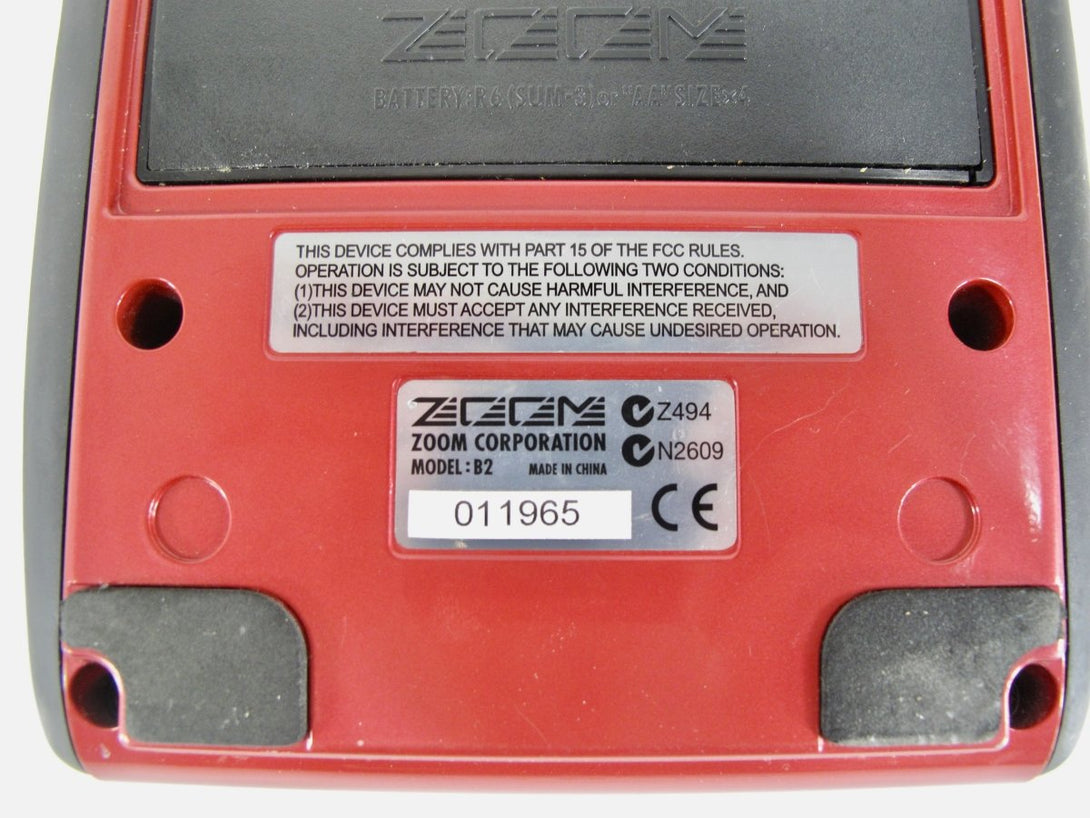 Zoom B2 Bass Multi - Effects Pedal and Built - in Drum Machine - ZeereeZ