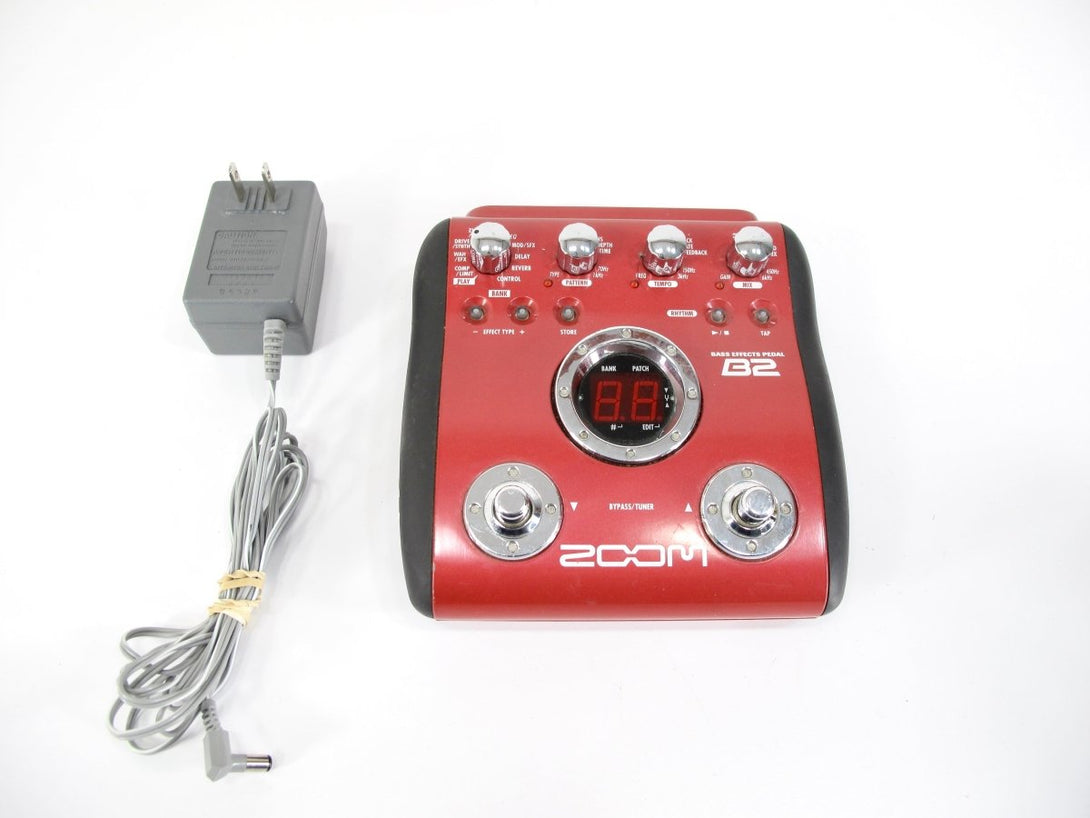 Zoom B2 Bass Multi - Effects Pedal and Built - in Drum Machine - ZeereeZ