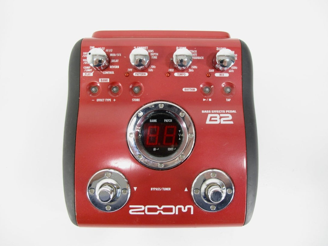 Zoom B2 Bass Multi - Effects Pedal and Built - in Drum Machine - ZeereeZ